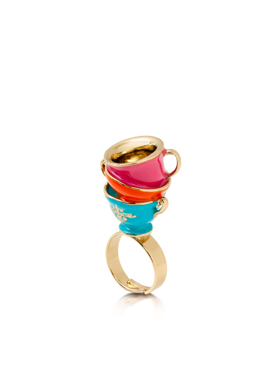 Disney by Couture Kingdom Alice in Wonderland Tea Cup Ring