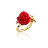 Disney by Couture Kingdom Beauty and the Beast Enchanted Rose Wrap Ring
