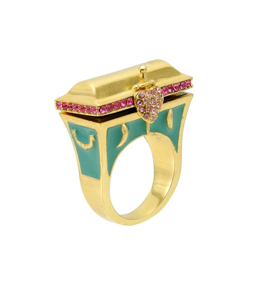 Disney by Couture Kingdom Snow White Evil Queen Heart Box Ring