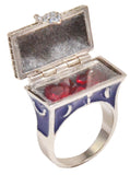 Disney by Couture Kingdom Snow White Evil Queen Heart Box Ring