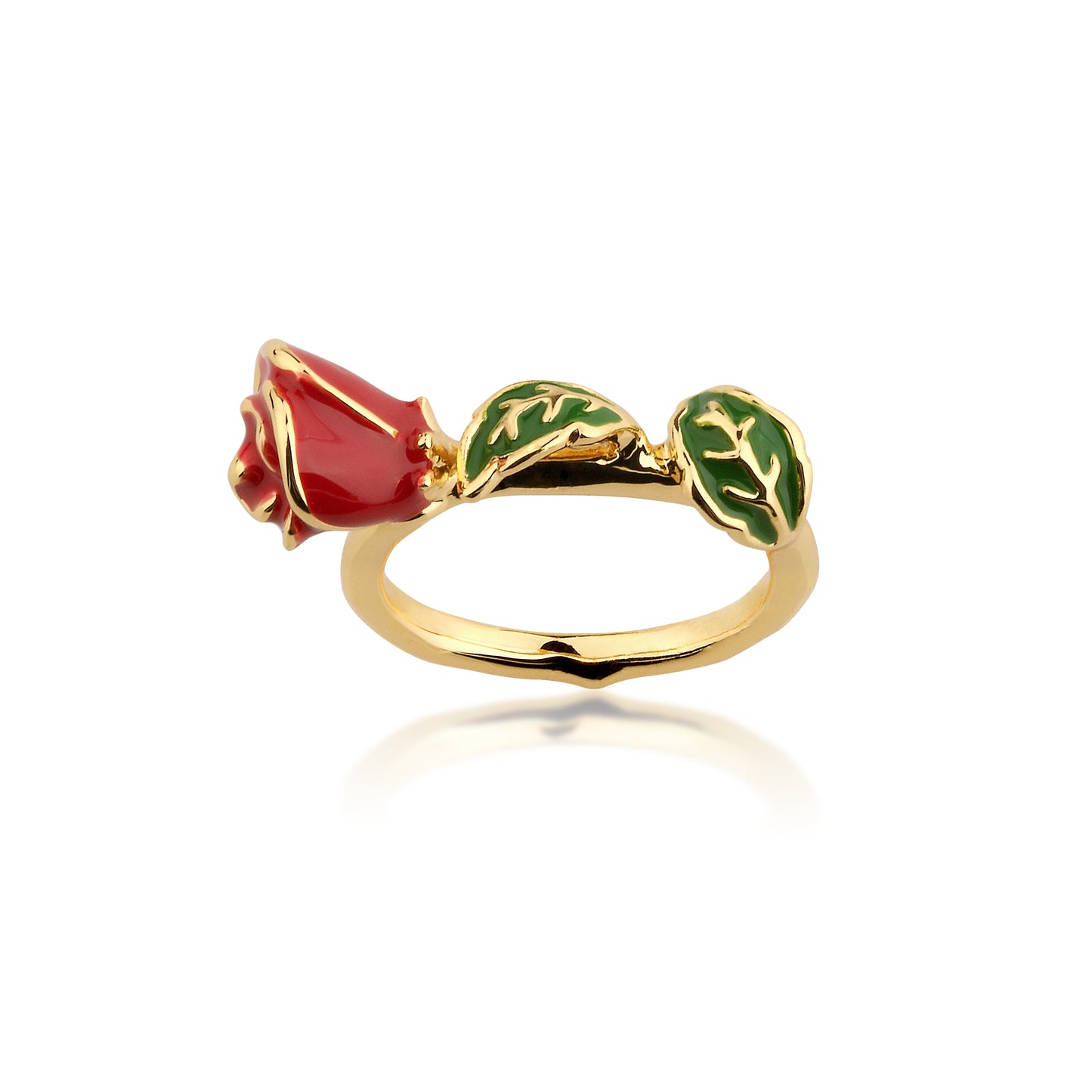 Disney by Couture Kingdom Beauty and the Beast Rose Bud Ring