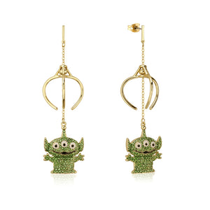 Disney Pixar by Couture Kingdom Toy Story Alien Crystal Claw Drop Earrings