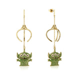 Disney Pixar by Couture Kingdom Toy Story Alien Crystal Claw Drop Earrings