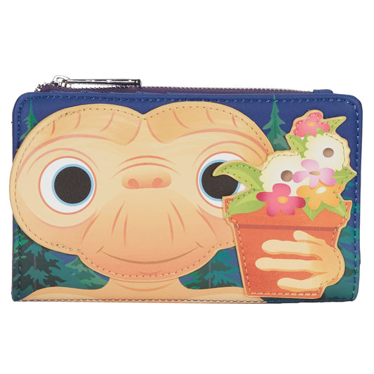 E.T. I'll Be Right Here Flower Pot Flap Wallet