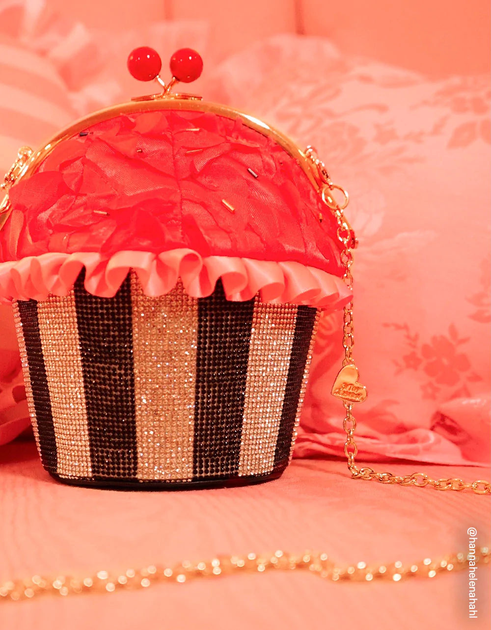 Betsey s 80th Birthday Kitsch Birthday Cupcake Crossbody Twin Treats