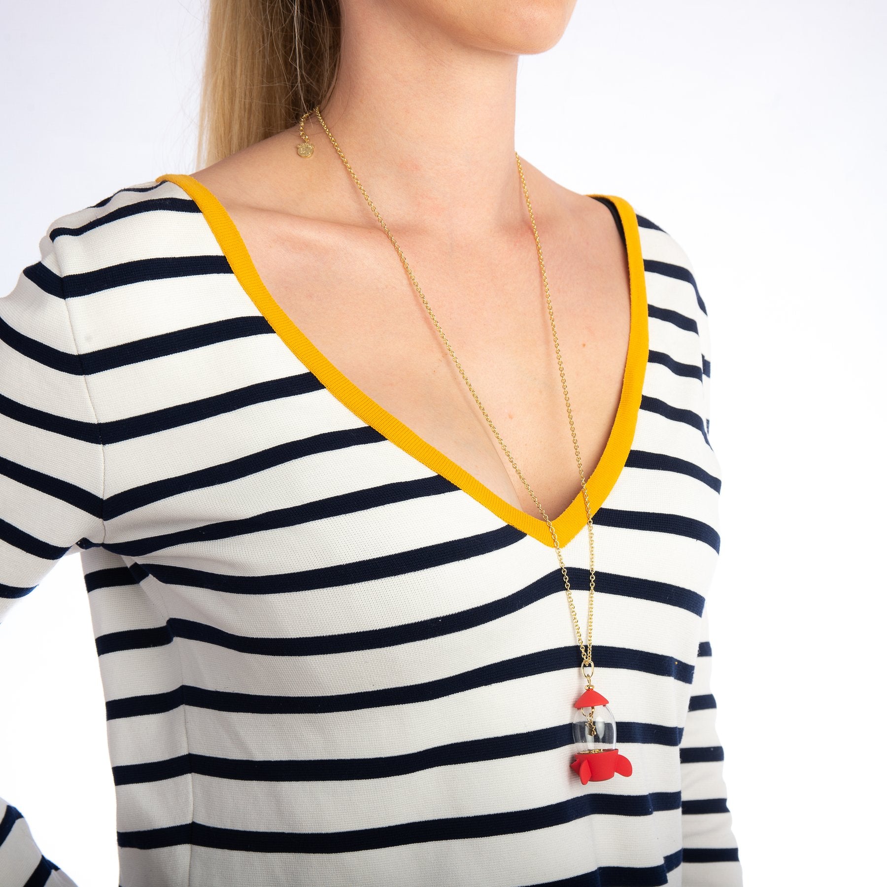 Toy Story Pizza Planet Rocket Necklace