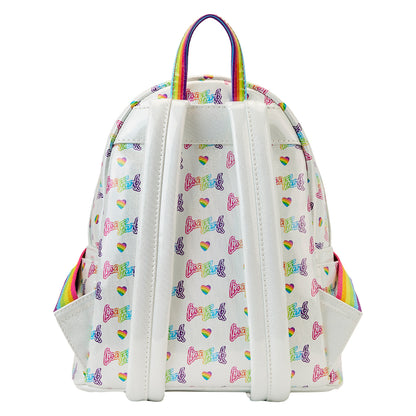 Loungefly Lisa Frank Rainbow Heart Mini Backpack with Waist Bag