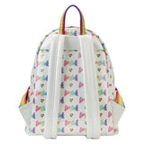Loungefly Lisa Frank Rainbow Heart Mini Backpack with Waist Bag