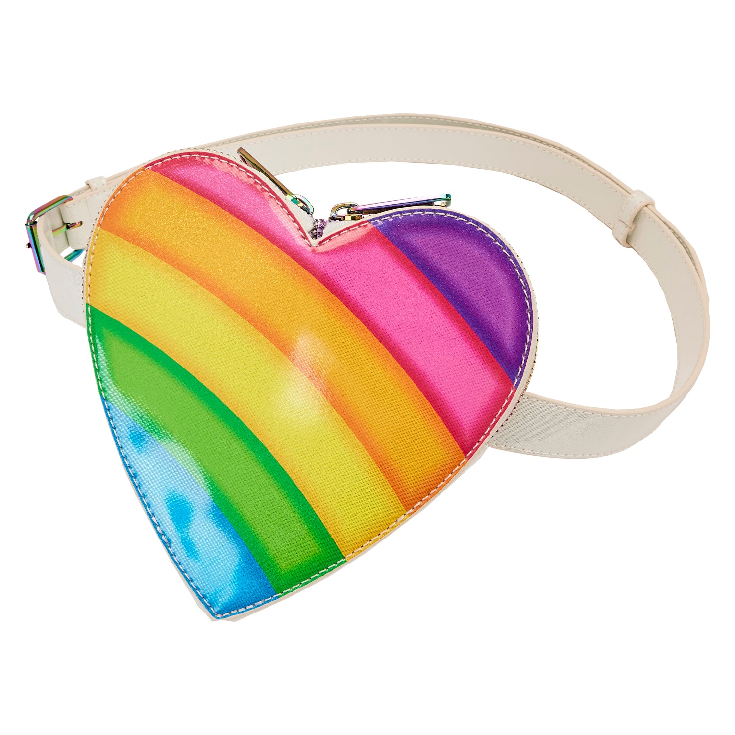 heart mini backpack Lisa Frank Rainbow Heart Mini Backpack with Waist Bag by Loungefly