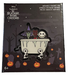 Loungefly The Nightmare Before Christmas Lock Shock and Barrel Collector Box Pin Set