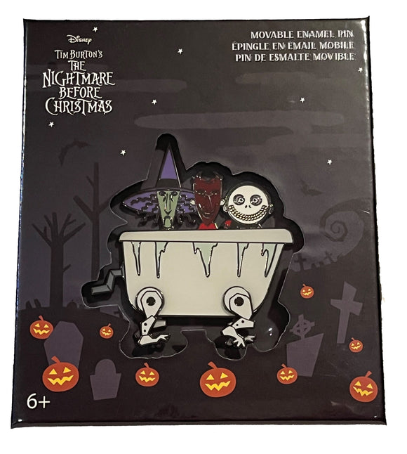 Loungefly The Nightmare Before Christmas Lock Shock and Barrel Collector Box Pin Set