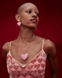 Betsey Johnson XOXO Pearl Heart Drop Earrings