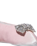 Betsey Johnson Tippee Toe Velvet Pink Ballet Slipper Wristlet