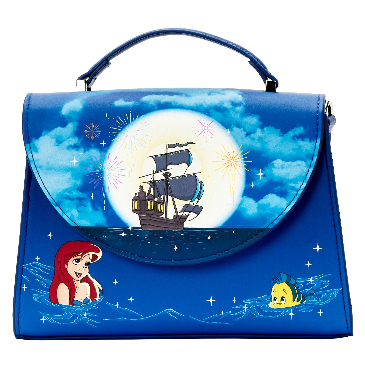 The Little Mermaid Ariel Fireworks Glow in the Dark Crossbody Bag