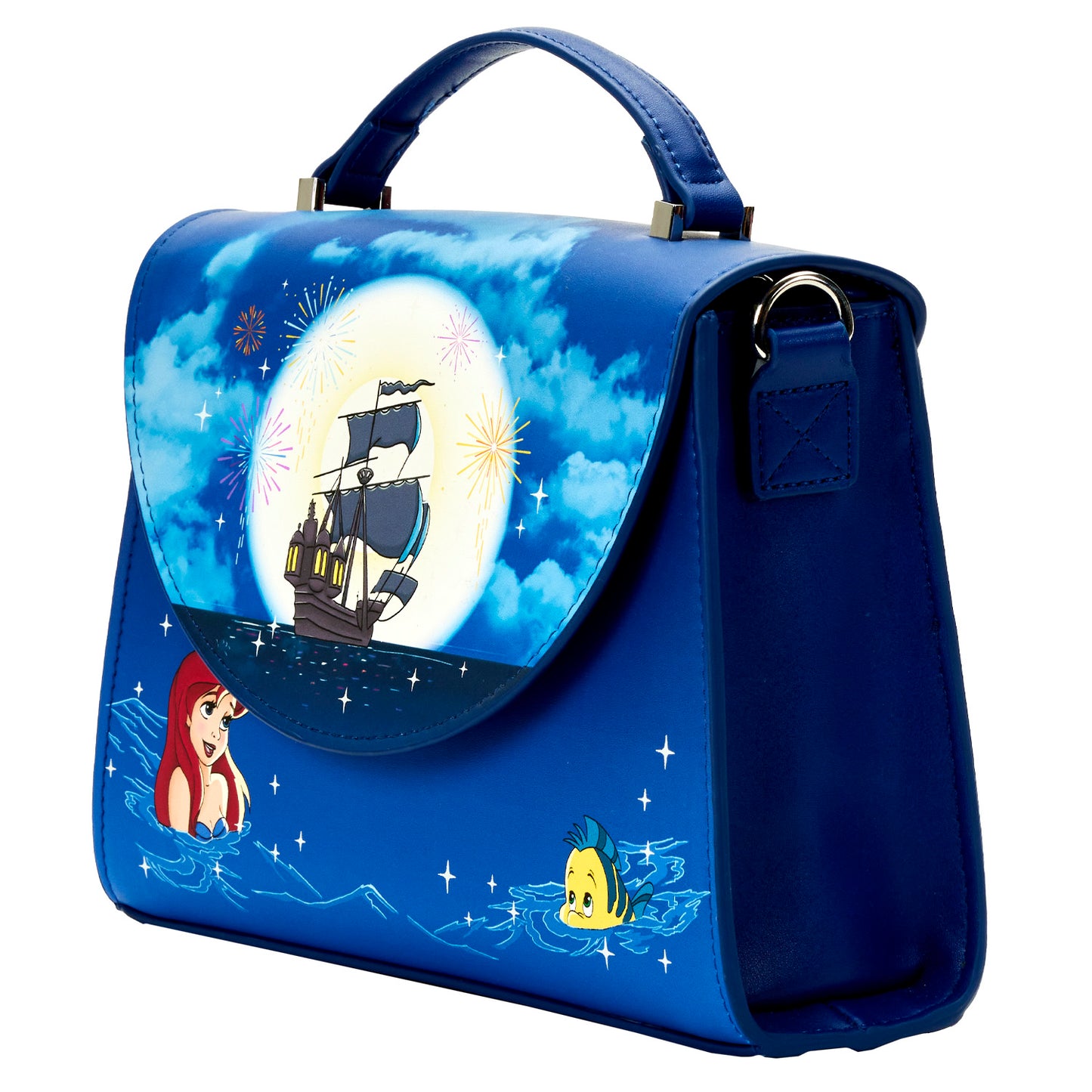 The Little Mermaid Ariel Fireworks Glow in the Dark Crossbody Bag