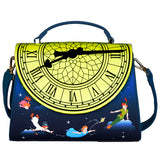 Peter Pan Clock Glow in the Dark Crossbody Bag