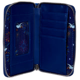  The Little Mermaid Ariel Fireworks Glow in the Dark Zip Around Wallet