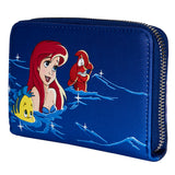  The Little Mermaid Ariel Fireworks Glow in the Dark Zip Around Wallet