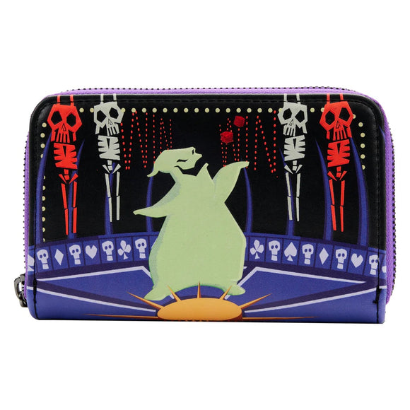 Loungefly The Nightmare Before Christmas Lock Shock Barrel Oogie Boogie Glow Zip Around Wallet