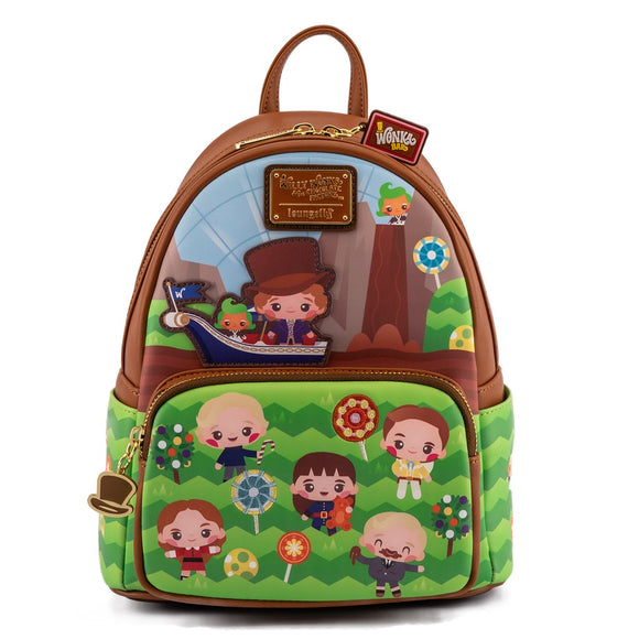 Loungefly Willy Wonka and the Chocolate Factory 50th Anniversary Mini Backpack